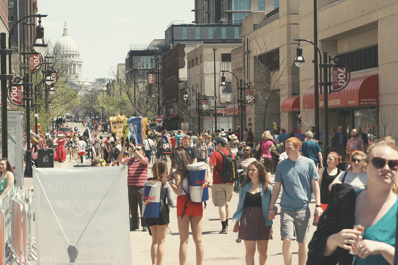 Foto von Studenten Parade in Madison