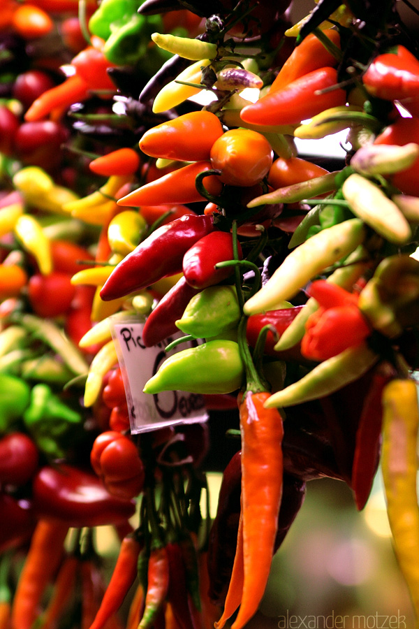 Foto von Barcelona Markt Chilis