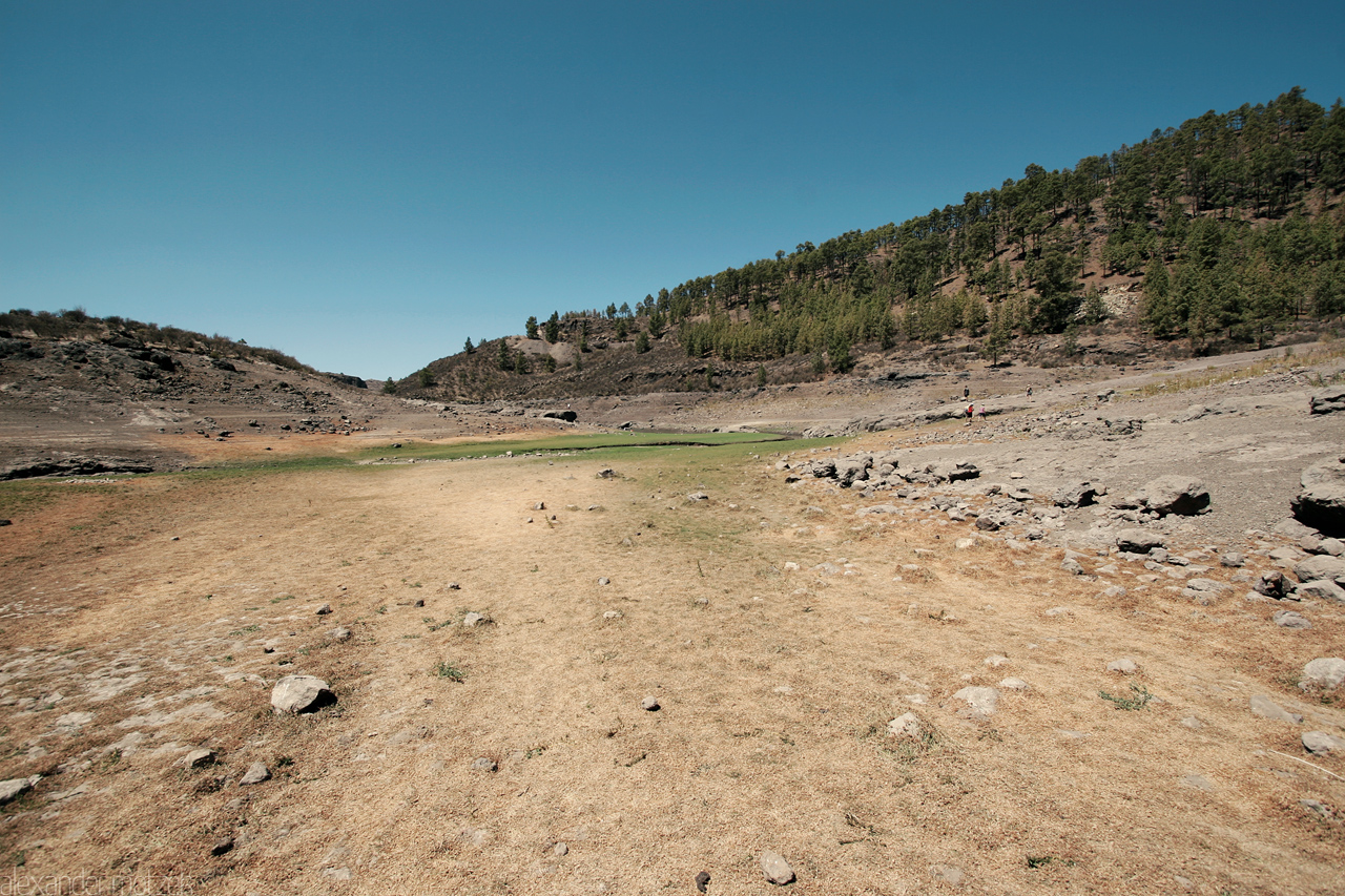 Foto von Gran Canaria ausgetrockneter Stausee