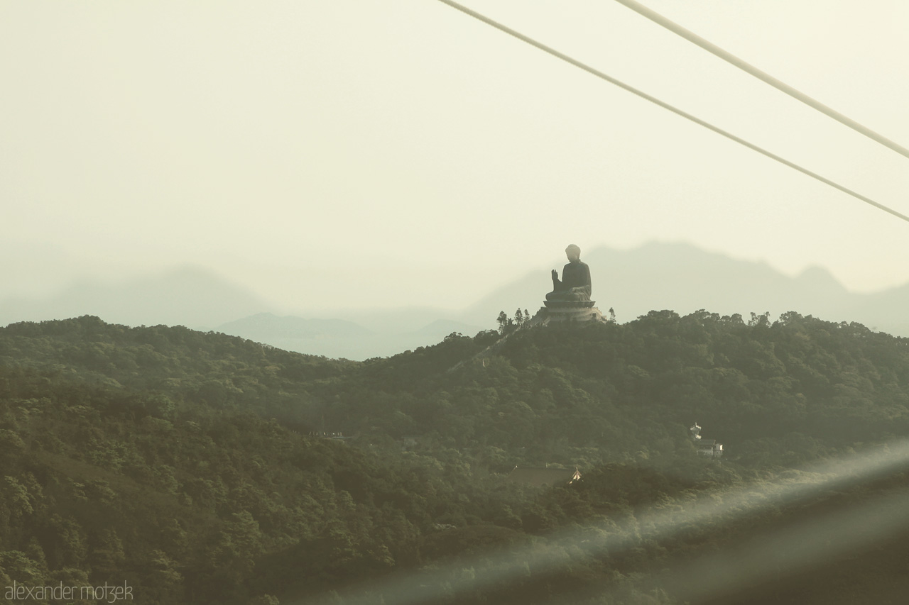 Foto von Big Buddha Statue in Hongkong