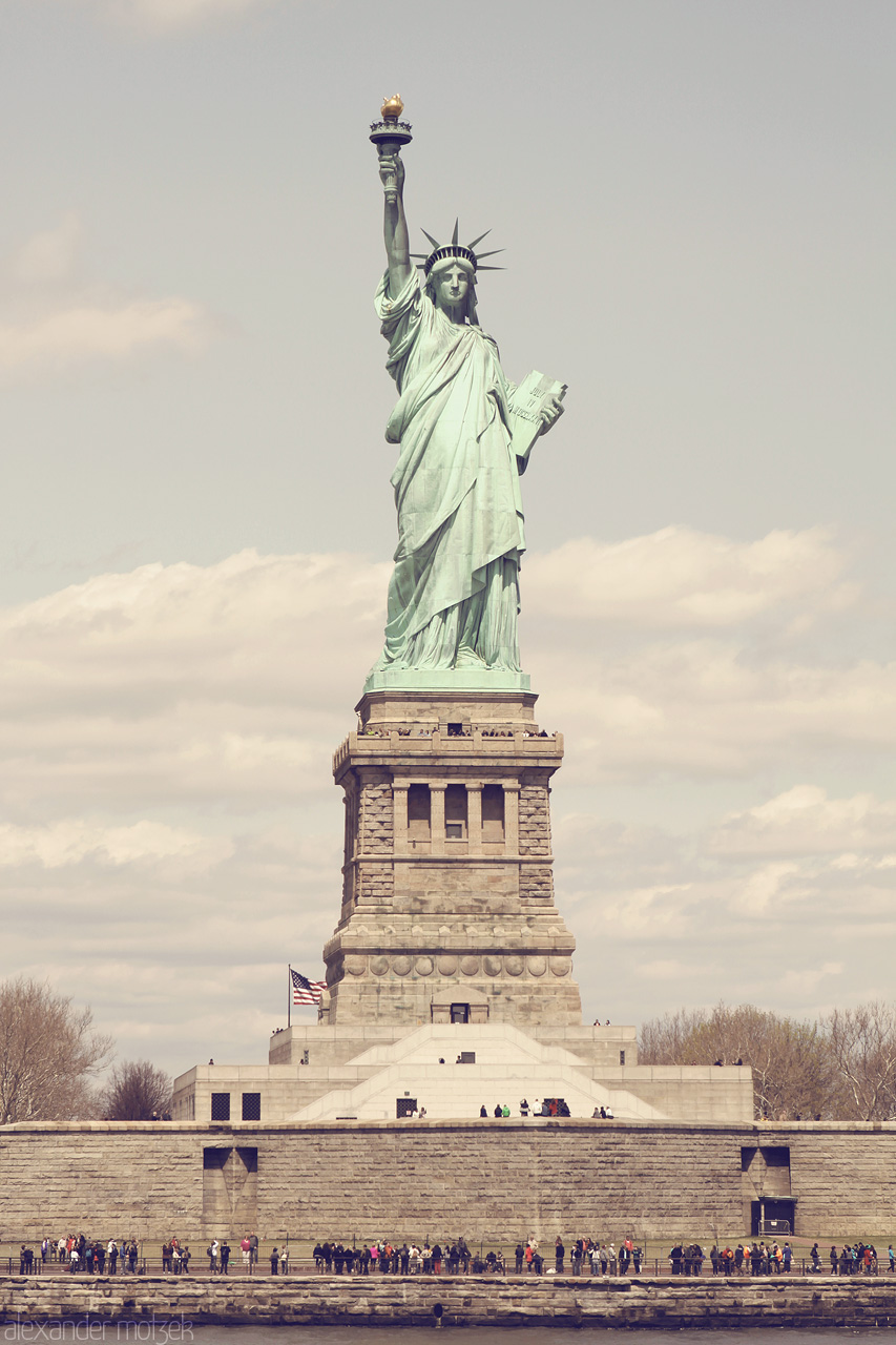 Foto von Die Freiheitsstatue von vorne