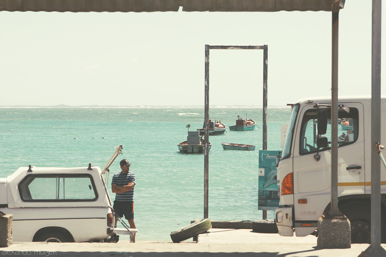 Foto von Das türkisblaue Meer entlang der Garden Route in Südafrika