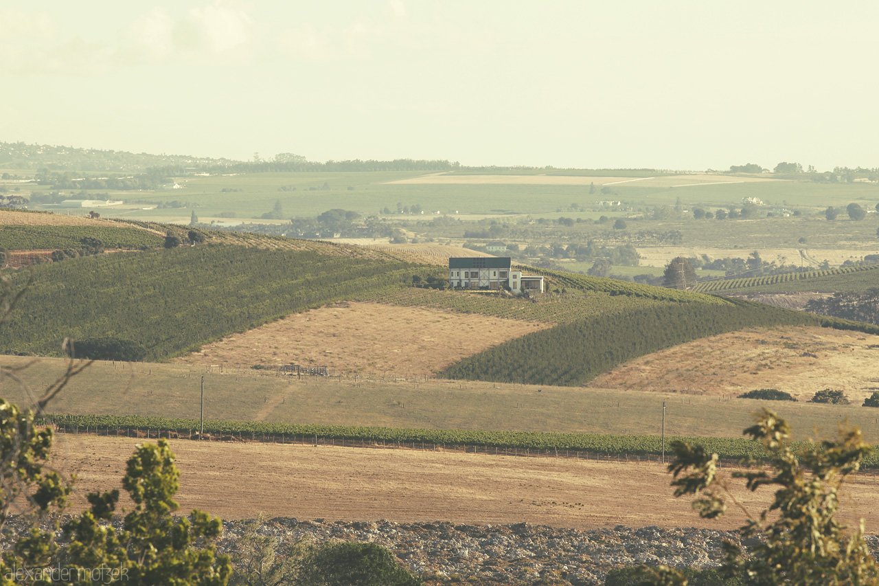 Foto von Einsame Weinstube in Mitten der Weinberge Stellenboschs, Südafrika