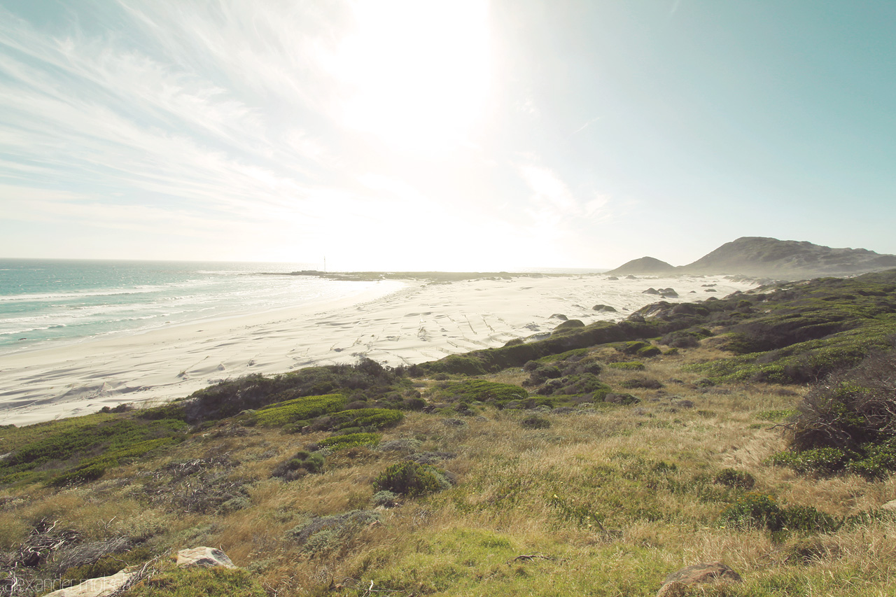 Foto von Großer Sandstrand in der nähe von Kapstadt am Kap der guten Hoffnung